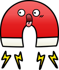 gradient shaded cartoon of a magnet