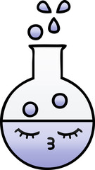 gradient shaded cartoon of a test tube