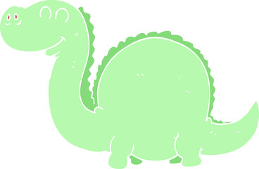 flat color illustration of dinosaur