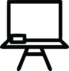 school blackboard icon symbol - obrazy, fototapety, plakaty