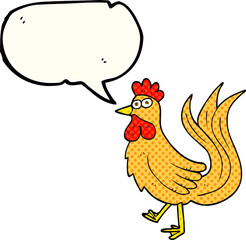 freehand drawn comic book speech bubble cartoon cock
