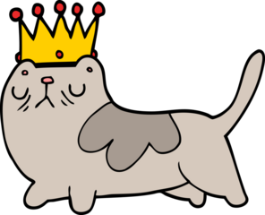 cartoon arrogant cat
