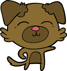 cartoon dog pointing