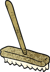 grunge textured illustration cartoon sweeping brush