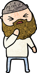 cartoon man with beard