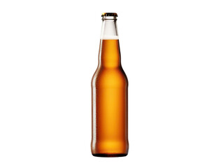 beer bottle isolated on white background, transparent background, PNG