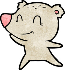 friendly bear cartoon