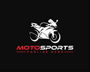 Premium Motorsport Logo Template. Vector Design For Sport Motorcycle, Auto Shop Speed Bike