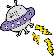 cartoon UFO