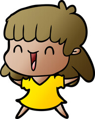 cartoon woman
