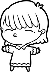 cartoon woman