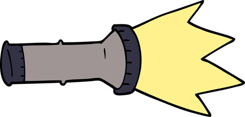 cartoon doodle torch