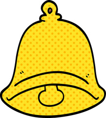 cartoon doodle ringing bell