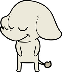 cartoon smiling elephant