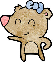 female bear cartoon