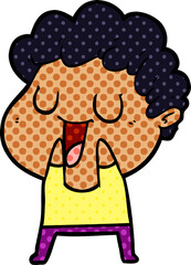 laughing cartoon man