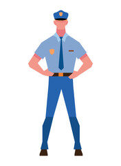 police standing in uniform