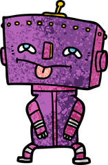 cartoon robot