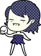 cartoon undead vampire girl