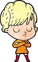 Obraz premium cartoon woman