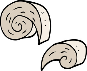 cartoon doodle swirl decorative elements