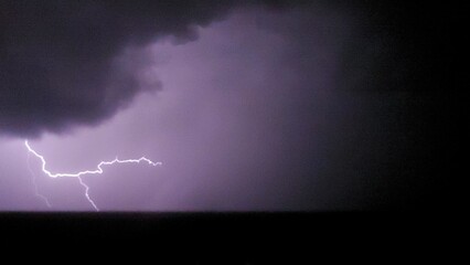 lightning in the sky