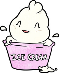 cute cartoon ice cream