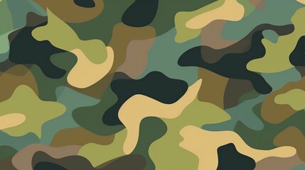 Fototapeta premium flat design Camouflage pattern texture 
