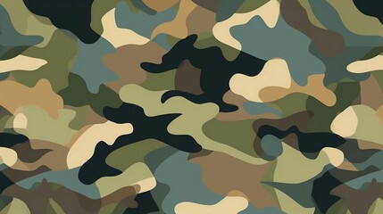 flat design Camouflage pattern texture

