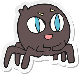 sticker of a cartoon spider