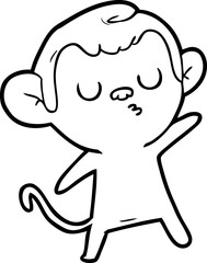 Fototapeta premium cartoon monkey