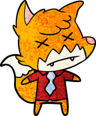 cartoon dead fox