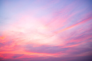 Beautiful luxury soft gradient with orange gold clouds and sunlight on the blue sky perfect for the...