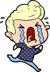 cartoon crying man