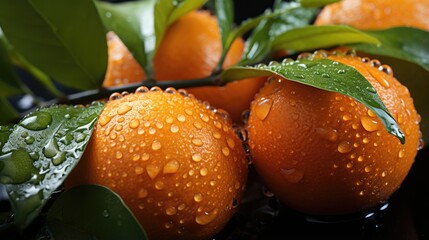 Clementine , Macro shot , Color Gradient, Background HD