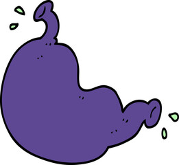 cartoon doodle organ