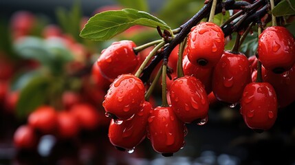 Goji berry, Macro shot , Color Gradient, Background HD