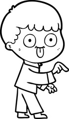 cartoon man staring