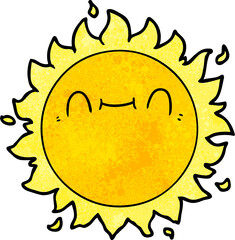 happy cartoon sun