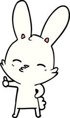 curious bunny cartoon