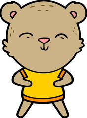 happy cartoon bear