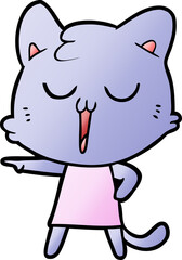 cartoon cat singing