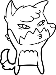 clever cartoon fox