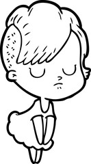 cartoon woman