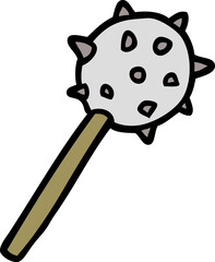cartoon medieval mace