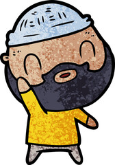 cartoon bearded man