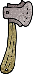 cartoon doodle long axe