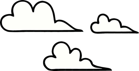 comic book style cartoon of a cloud