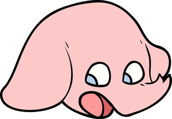 shocked cartoon elephant face