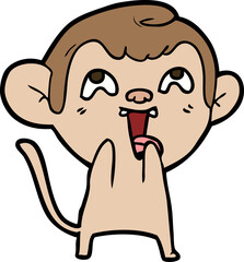 crazy cartoon monkey